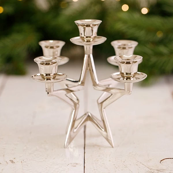 5 Candle Star Candlestick Holder 1 5 Candle Star Candlestick Holder