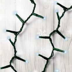 1500 Cool White LED Compact Lights (Green Cable) -Tinsel Nest Sales Store 954519 2