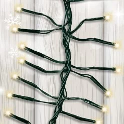 Lumineo 768 Warm White LED Cluster Lights (Green Cable) 7 Lumineo 768 Warm White LED Cluster Lights (Green Cable) -Tinsel Nest Sales Store 954525 2