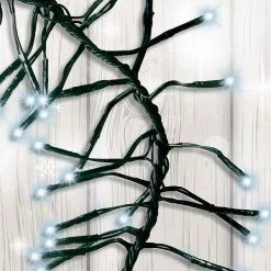 1120 Cool White LED Cluster Lights (Green Cable) -Tinsel Nest Sales Store 954527 2