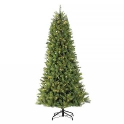 6.5ft Pre-Lit Slim Kensington Fir Artificial Christmas Tree