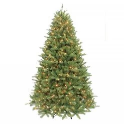 7ft Pre-Lit Ontario Fir Artificial Christmas Tree