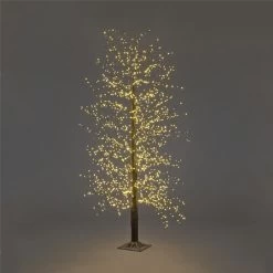 Snowtime Black Warm White Micro Dot Tree (Various Sizes)