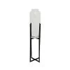 Decoris Vase On Stand Black (Various Sizes)